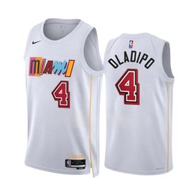 Dres Miami Heat Victor Oladipo 4 Nike 2022-23 City Edition Bijela Swingman